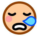 SoftBank sleepy face emoji image