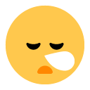 Toss sleepy face emoji image