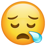 Whatsapp sleepy face emoji image