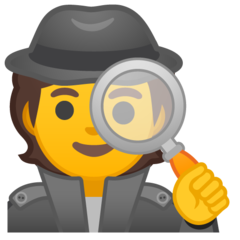 Google sleuth or spy emoji image