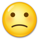 LG slightly frowning face emoji image