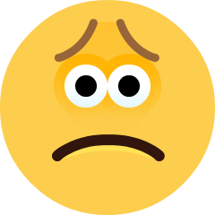 Skype slightly frowning face emoji image