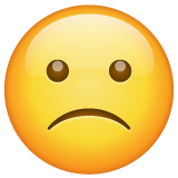 Whatsapp slightly frowning face emoji image