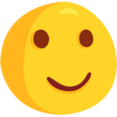 Facebook Messenger slightly smiling face emoji image