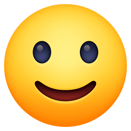 Facebook slightly smiling face emoji image