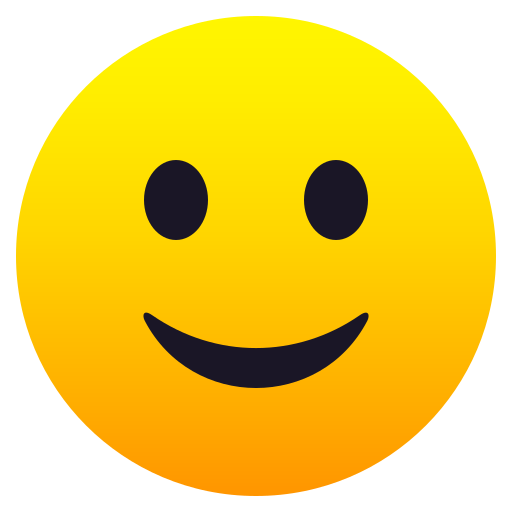 JoyPixels slightly smiling face emoji image