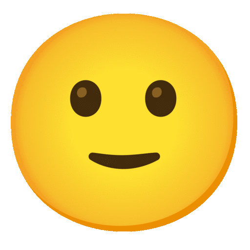Noto Emoji Animation slightly smiling face emoji image