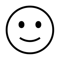 Noto Emoji Font slightly smiling face emoji image