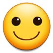 Samsung slightly smiling face emoji image