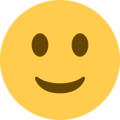 Twitter slightly smiling face emoji image
