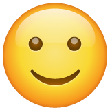 Whatsapp slightly smiling face emoji image