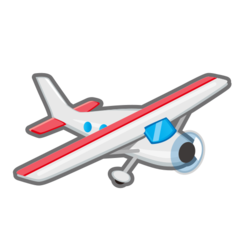 Emojidex small airplane emoji image