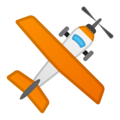 Google small airplane emoji image