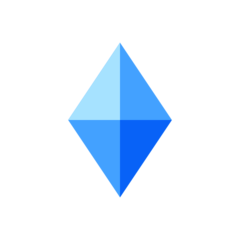 Emojidex small blue diamond emoji image