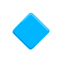 Facebook Messenger small blue diamond emoji image
