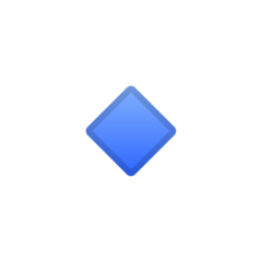 Google small blue diamond emoji image