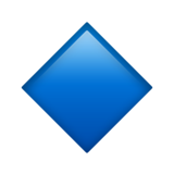 IOS/Apple small blue diamond emoji image