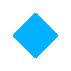 Mozilla small blue diamond emoji image