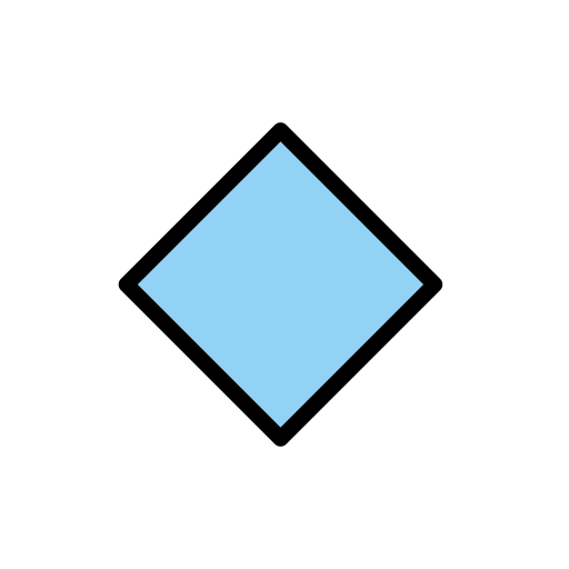 Openmoji small blue diamond emoji image