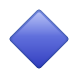 Whatsapp small blue diamond emoji image