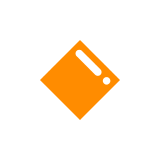 Docomo small orange diamond emoji image