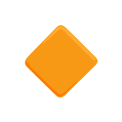 Facebook Messenger small orange diamond emoji image