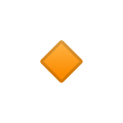 Google small orange diamond emoji image