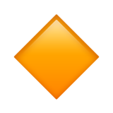 IOS/Apple small orange diamond emoji image