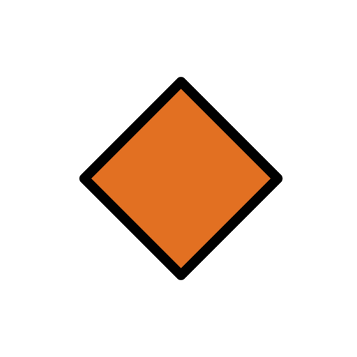 Openmoji small orange diamond emoji image