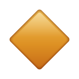 Whatsapp small orange diamond emoji image