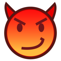 Emojidex smiling face with horns emoji image