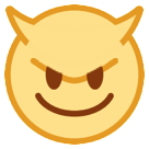 HTC smiling face with horns emoji image