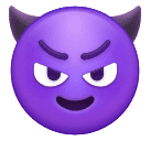 Huawei smiling face with horns emoji image