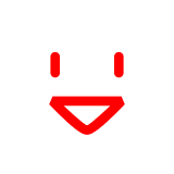 Docomo smiling face with open mouth emoji image