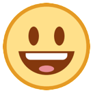 HTC smiling face with open mouth emoji image