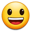 Samsung smiling face with open mouth emoji image