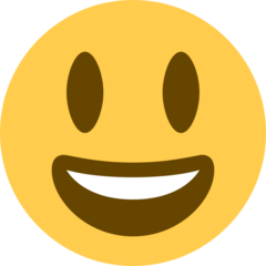 Twitter smiling face with open mouth emoji image