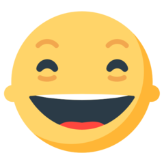 Mozilla smiling face with open mouth and smiling eyes emoji image
