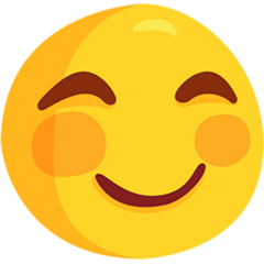 Facebook Messenger smiling face with smiling eyes emoji image