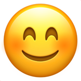 IOS/Apple smiling face with smiling eyes emoji image