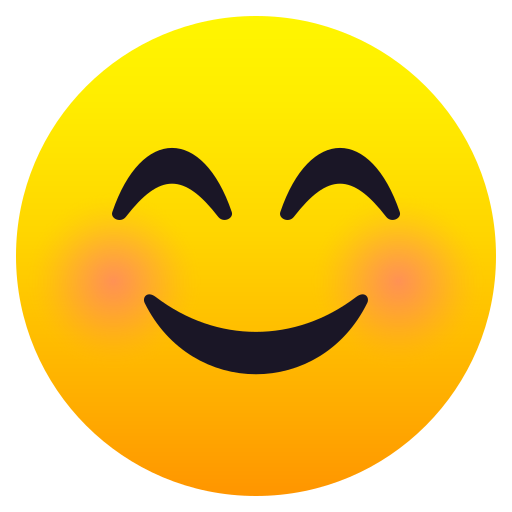 JoyPixels smiling face with smiling eyes emoji image