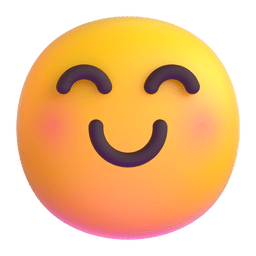 Microsoft Teams smiling face with smiling eyes emoji image