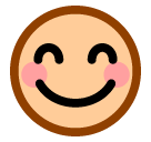 SoftBank smiling face with smiling eyes emoji image