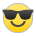 Sony Playstation smiling face with sunglasses emoji image