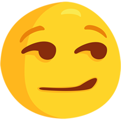 Facebook Messenger smirking face emoji image