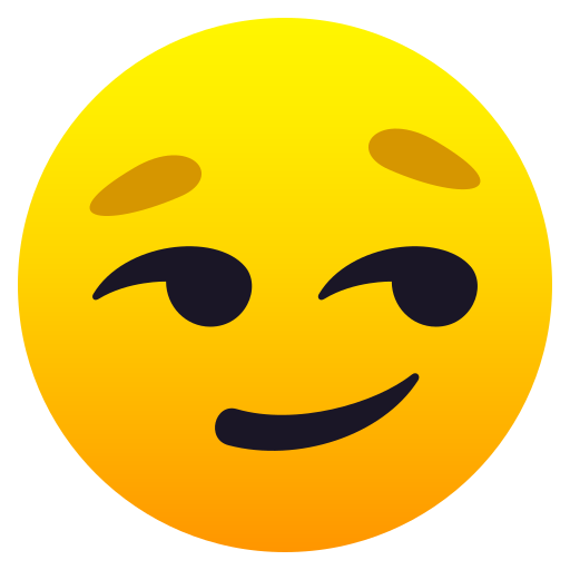 JoyPixels smirking face emoji image