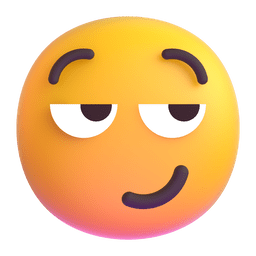 Microsoft Teams smirking face emoji image