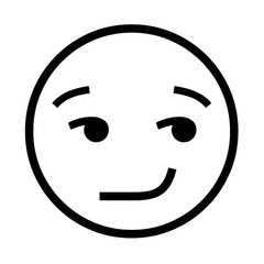 Noto Emoji Font smirking face emoji image