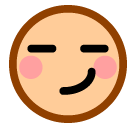 SoftBank smirking face emoji image
