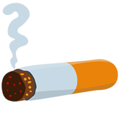 Facebook Messenger smoking symbol emoji image